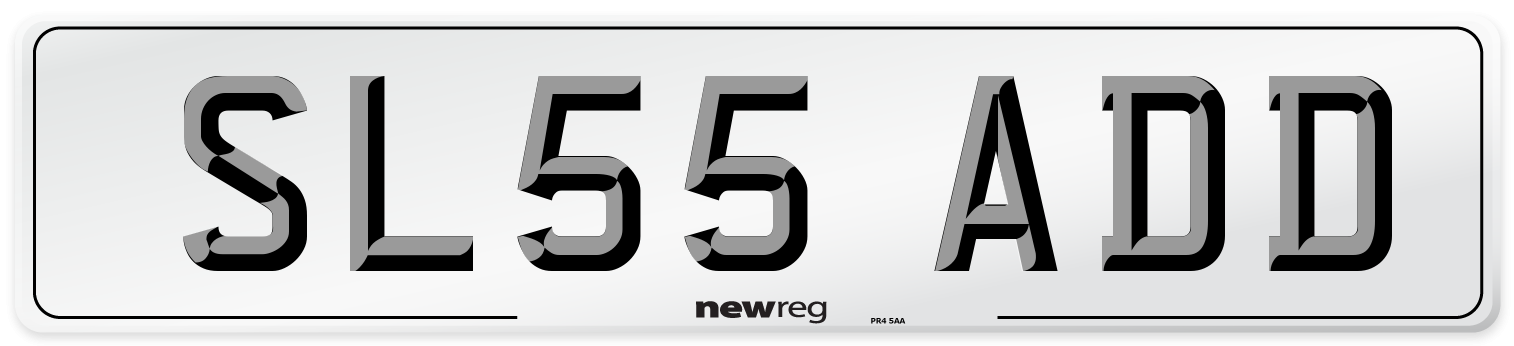 SL55 ADD Number Plate from New Reg